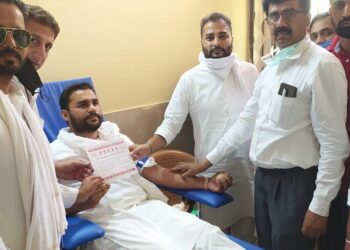 ਖੂਨਦਾਨ ਕੈਂਪ ਲਗਾ ਕੇ ਮਰਹੂਮ ਪ੍ਰਧਾਨ ਮੰਤਰੀ ਰਾਜੀਵ ਗਾਂਧੀ ਨੂੰ ਦਿੱਤੀ ਭਾਵ ਭਿੰਨੀ ਸ਼ਰਧਾਂਜਲੀ