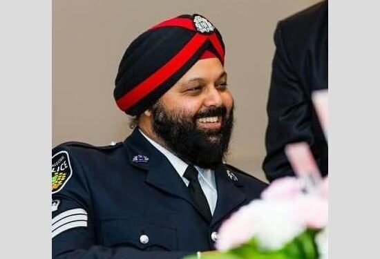 ਕੈਨੇਡਾ ਦੀ ਪੁਲਿਸ ਵਿਚ ਦਸਤਾਰੀ ਸਿੱਖ ਨੇ ਮਾਰੀਆਂ ਮੱਲਾਂ