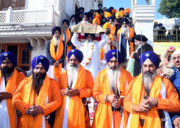 ਨੌਵੇਂ ਪਾਤਸ਼ਾਹ ਜੀ ਦੇ ਸ਼ਹੀਦੀ ਪੁਰਬ ਸਬੰਧੀ ਸ੍ਰੀ ਅਕਾਲ ਤਖ਼ਤ ਸਾਹਿਬ ਤੋਂ ਨਗਰ ਕੀਰਤਨ ਸਜਾਇਆ