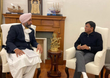 ਮਨਪ੍ਰੀਤ ਸਿੰਘ ਬਾਦਲ ਵੱਲੋਂ ਬਠਿੰਡਾ ਫਾਰਮਾਸਿਊਟੀਕਲ ਪਾਰਕ ਲਈ ਕੇਂਦਰੀ ਮੰਤਰੀ ਮਨਸੁਖ ਮਾਂਡਵੀਆ ਨਾਲ ਮੁਲਾਕਾਤ