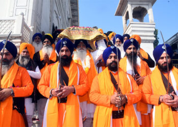 ਸ੍ਰੀ ਗੁਰੂ ਗੋਬਿੰਦ ਸਿੰਘ ਜੀ ਦੇ ਪ੍ਰਕਾਸ਼ ਦਿਹਾੜੇ ਸਬੰਧੀ ਸ੍ਰੀ ਅਕਾਲ ਤਖ਼ਤ ਸਾਹਿਬ ਤੋਂ ਸਜਾਇਆ ਨਗਰ ਕੀਰਤਨ