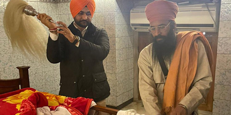 ਹਰਿਆਣਾ ਦੇ ਖੇਡ ਅਤੇ ਯੁਵਾ ਮਾਮਲੇ ਰਾਜ ਮੰਤਰੀ ਨੇ ਪਟਨਾ ਸਾਹਿਬ ਵਿਚ ਆਯੋਜਿਤ ਧਾਰਮਿਕ ਸਮਾਗਮ ਵਿਚ ਸ਼ਿਰਕਤ ਕਰ ਗੁਰੂ ਦਰਬਾਰ ਵਿਚ ਹਾਜਰੀ ਭਰ ਕੇ ਮੱਥਾ ਟੇਕਿਆ
