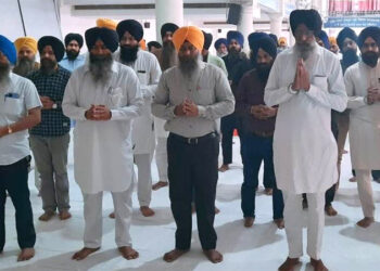 ਨਾਨਕਸ਼ਾਹੀ ਸੰਮਤ 553 ਦੀ ਆਮਦ ਸਬੰਧੀ ਸ੍ਰੀ ਅਖੰਡ ਪਾਠ ਸਾਹਿਬ ਦੇ ਭੋਗ ਪਾਏ