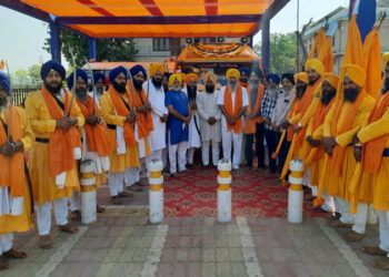 400 ਸਾਲਾ ਪ੍ਰਕਾਸ਼ ਪੁਰਬ ਨੂੰ ਸਮਰਪਿਤ ਨਗਰ ਕੀਰਤਨ ਗੁਰਦੁਆਰਾ ਮਜਨੂੰ ਕਾ ਟਿੱਲਾ (ਦਿੱਲੀ) ਤੋਂ ਅਗਲੇ ਪੜਾਅ ਲਈ ਰਵਾਨਾ