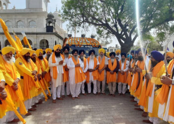 400 ਸਾਲਾ ਪ੍ਰਕਾਸ਼ ਪੁਰਬ ਨੂੰ ਸਮਰਪਿਤ ਨਗਰ ਕੀਰਤਨ ਤਰਾਵੜੀ ਤੋਂ ਅਗਲੇ ਪੜਾਅ ਕੁਰੂਕਸ਼ੇਤਰ ਲਈ ਲਈ ਰਵਾਨਾ