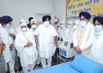 ਸ਼੍ਰੋਮਣੀ ਕਮੇਟੀ ਵੱਲੋਂ ਗੁਰਦੁਆਰਾ ਸ੍ਰੀ ਨਾਨਕਿਆਣਾ ਸਾਹਿਬ ਸੰਗਰੂਰ ਵਿਖੇ ਪੰਜਵਾਂ ਕੋਰੋਨਾ ਕੇਅਰ ਕੇਂਦਰ ਸਥਾਪਤ