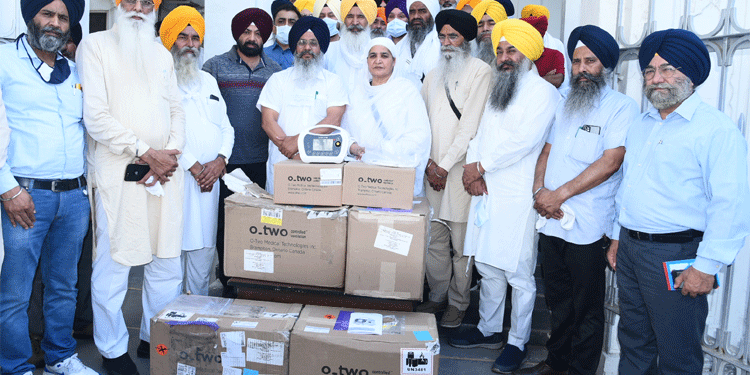 ਕੈਨੇਡਾ ਦੀਆਂ ਸੰਗਤਾਂ ਵੱਲੋਂ ਸ਼੍ਰੋਮਣੀ ਕਮੇਟੀ ਨੂੰ 12 ਵੈਂਟੀਲੇਟਰ ਭੇਟ