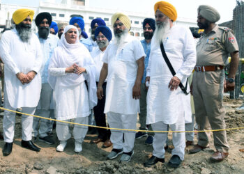 ਕਾਰ ਸੇਵਾ ਦੌਰਾਨ ਦਿਸੇ ਇਮਾਰਤੀ ਢਾਂਚੇ ਵਾਲੀ ਜਗ੍ਹਾ ਦਾ ਬੀਬੀ ਜਗੀਰ ਕੌਰ ਨੇ ਕੀਤਾ ਮੁਆਇਨਾ