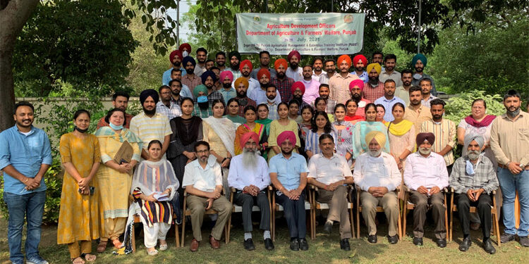 ਨਵੇਂ ਭਰਤੀ ਹੋਏ 108 ਖੇਤੀਬਾੜੀ ਵਿਕਾਸ ਅਫ਼ਸਰਾਂ ਲਈ ਸਿਖਲਾਈ ਪ੍ਰੋਗਰਾਮ ਕਰਵਾਇਆ
