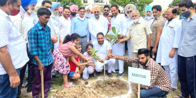 ਧਰਤੀ ਨੂੰ ਬਚਾਉਣ ਲਈ ਹਰ ਵਿਅਕਤੀ ਲਗਾਵੇ ਇਕ ਰੁੱਖ : ਮੇਅਰ ਜੀਤੀ ਸਿੱਧੂ