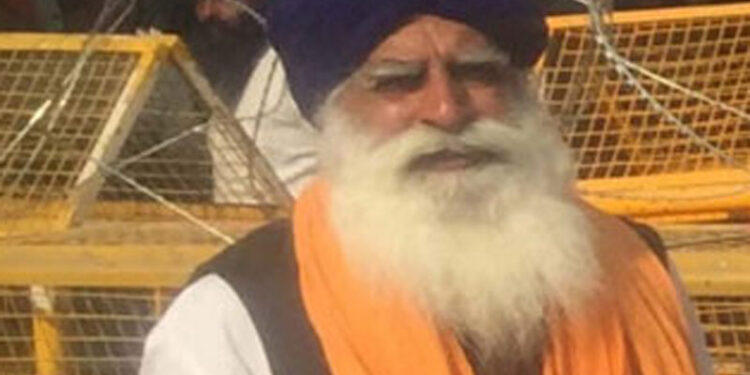 ਦਿੱਲੀ ਵਿੱਚ ਸ਼ੰਘੂ ਬਾਰਡਰ ਧਰਨੇ ਤੇ ਬੈਠੇ ਕਿਸਾਨ ਦੀ ਮੌਤ
