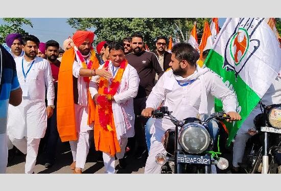 ਰੂਪਨਗਰ ਵਿਖੇ ਆਲ ਇੰਡੀਆ ਯੂਥ ਕਾਂਗਰਸ ਕਮੇਟੀ ਦੇ ਪ੍ਧਾਨ ਦੀ ਅਗਵਾਈ ਹੇਠ ਸਦਭਾਵਨਾ ਰੈਲੀ ਕੱਢੀ