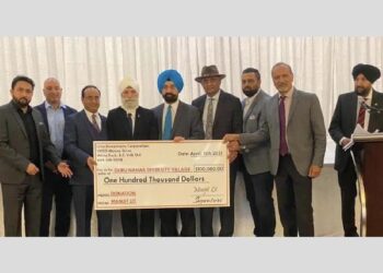 ਉੱਘੇ ਬਿਜਨਸਮੈਨ ਮਨਜੀਤ ਲਿੱਟ ਵੱਲੋਂ ਆਪਣੇ ਜਨਮ ਦਿਨ ਤੇ ਦਿੱਤਾ ਚਾਰ ਲੱਖ ਡਾਲਰ ਦਾ ਦਾਨ