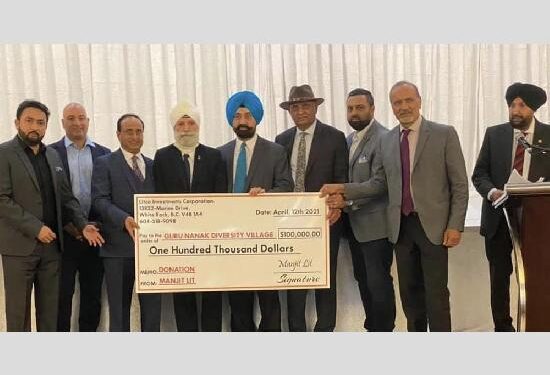 ਉੱਘੇ ਬਿਜਨਸਮੈਨ ਮਨਜੀਤ ਲਿੱਟ ਵੱਲੋਂ ਆਪਣੇ ਜਨਮ ਦਿਨ ਤੇ ਦਿੱਤਾ ਚਾਰ ਲੱਖ ਡਾਲਰ ਦਾ ਦਾਨ
