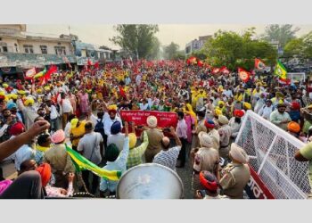 ਠੇਕਾ ਮੁਲਾਜ਼ਮ ਸੰਘਰਸ਼ ਮੋਰਚਾ ਵਲੋਂ ਮੁੱਖ ਮੰਤਰੀ ਦੇ ਸ਼ਹਿਰ ਮੋਰਿੰਡਾ ਵਿਖੇ ਲਾਮਿਸਾਲ ਇਕੱਠ