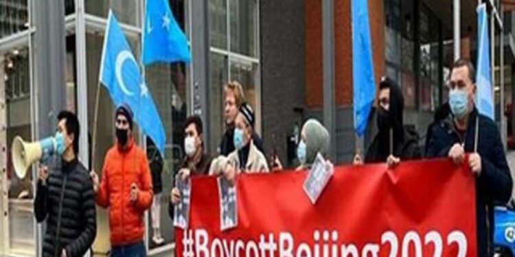 ਚੀਨ ਵਿੱਚ ਹੋਣ ਵਾਲੀਆਂ ਸਰਦ ਰੁੱਤ ਓਲੰਪਿਕ ਖੇਡਾਂ ਦੇ ਖ਼ਿਲਾਫ਼ ਯੂਰਪ ਦੇ ਕਈ ਸ਼ਹਿਰਾਂ ਵਿੱਚ ਪ੍ਰਦਰਸ਼ਨ