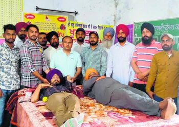 ਸਿਵਲ ਹਸਪਤਾਲ ਵਿਖੇ ਸਵੈ-ਇੱਛੁਕ ਖੁੂਨਦਾਨ ਕੈਂਪ ਲਗਾਇਆ