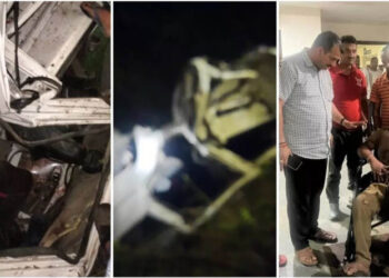 ਗੱਡੀ ਖੱਡ ਵਿਚ ਡਿੱਗਣ ਕਾਰਨ 5 ਵਿਅਕਤੀਆਂ ਦੀ ਮੌਤ, 4 ਜ਼ਖ਼ਮੀ