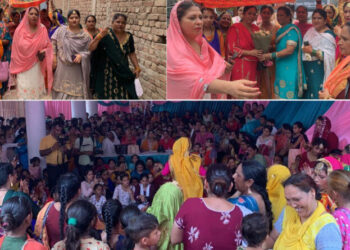 ਜੁਝਾਰ ਨਗਰ ਵਿਖੇ ਧੂਮਧਾਮ ਨਾਲ ਮਨਾਇਆ ਤੀਆਂ ਦਾ ਤਿਉਹਾਰ