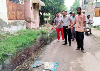 ਸੈਕਟਰ 56 ਵਿੱਚ ਗੰਦਾ ਪਾਣੀ ਜਮਾਂ ਹੋਣ ਨਾਲ ਡੇਂਗੂ, ਮਲੇਰੀਆ ਫੈਲਣ ਦਾ ਖ਼ਤਰਾ