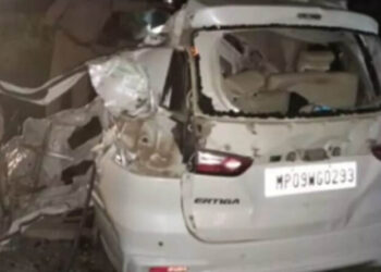 ਖੰਡਵਾ ਵਿੱਚ ਕਾਰ ਤੇ ਡੰਪਰ ਦੀ ਟੱਕਰ ਦੌਰਾਨ ਪੰਜ ਨੌਜਵਾਨਾਂ ਦੀ ਮੌਤ