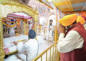 CM ਮਾਨ ਨੇ ਗੁਰਦੁਆਰਾ ਸ੍ਰੀ ਬਾਬਾ ਬਕਾਲਾ ਸਾਹਿਬ ਵਿਖੇ ਮੱਥਾ ਟੇਕਿਆ