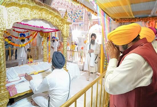 CM ਮਾਨ ਨੇ ਗੁਰਦੁਆਰਾ ਸ੍ਰੀ ਬਾਬਾ ਬਕਾਲਾ ਸਾਹਿਬ ਵਿਖੇ ਮੱਥਾ ਟੇਕਿਆ