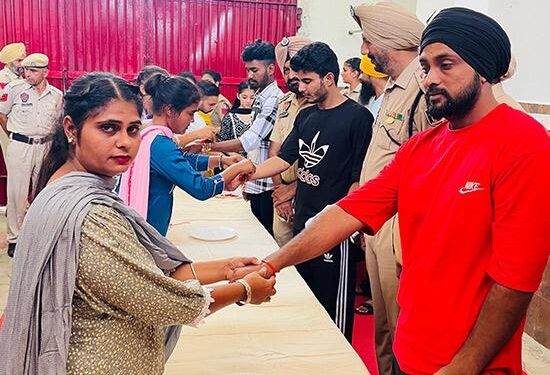 ਕੇਂਦਰੀ ਜੇਲ੍ਹ ਪਟਿਆਲਾ ਵਿਖੇ 240 ਬੰਦੀਆਂ ਨੇ ਮਨਾਇਆ ਰੱਖੜੀ ਦਾ ਤਿਉਹਾਰ