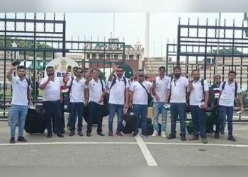 ਚੇਨਈ ਵਿੱਚ ਹੋਣ ਵਾਲੇ ਹਾਕੀ ਟੂਰਨਾਮੈਂਟ ਹਿੱਸਾ ਲੈਣ ਵਾਸਤੇ ਵਾਘਾ ਬਾਰਡਰ ਰਾਹੀਂ ਭਾਰਤ ਪਹੁੰਚੀ ਪਾਕਿਸਤਾਨ ਦੀ ਟੀਮ