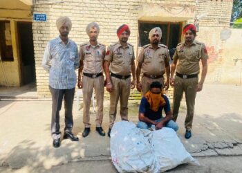 ਖਲਚੀਆਂ ਪੁਲਿਸ ਨੇ ਚੋਰੀ ਦੇ ਤਾਂਬੇ ਸਣੇ ਇਕ ਨੂੰ ਕੀਤਾ ਕਾਬੂ