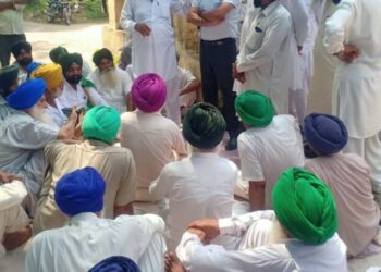 ਕਿਸਾਨ ਯੂਨੀਅਨ ਸਿੱਧੂਪੁਰ ਵੱਲੋਂ ਖਰੜ ਗਰਿੱਡ ਵਿੱਚ ਐਕਸੀਅਨ ਦਫਤਰ ਅੱਗੇ ਧਰਨਾ