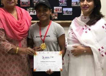 ਵੂਮੈਨ ਲੀਗ ਖੇਲੋ ਇੰਡੀਆ ਵੇਟ ਲਿਫਟਿੰਗ ਮੁਕਾਬਲੇ ਵਿੱਚ 49 ਕਿਲੋ ਵਰਗ ਵਿੱਚ ਪਹਿਲਾਂ ਸਥਾਨ ਹਾਸਲ ਕੀਤਾ