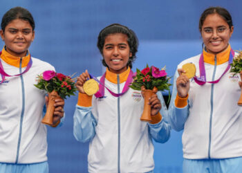 ਨੀਰਜ ਚੋਪੜਾ ਦਾ ਸੁਨਹਿਰੀ ਪ੍ਰਦਰਸ਼ਨ ਜਾਰੀ ਤੀਰਅੰਦਾਜ਼ੀ ਵਿੱਚ ਭਾਰਤੀ ਮਹਿਲਾ ਕੰਪਾਊਂਡ ਟੀਮ ਨੇ ਸੋਨ ਤਗਮਾ ਜਿੱਤਿਆ