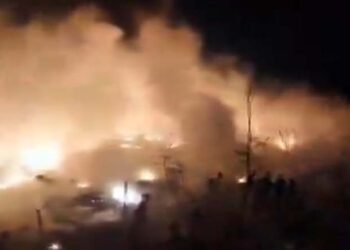 ਝੁੱਗੀ ਬਸਤੀ ਵਿੱਚ ਅੱਗ ਲੱਗਣ ਕਾਰਨ 130 ਝੁੱਗੀਆਂ ਸੜ ਕੇ ਸੁਆਹ