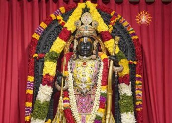 ਰਾਮ ਮੰਦਰ ਵਿੱਚ ਹੋਇਆ ਰਾਮਲੱਲਾ ਦਾ ਸੂਰਿਆ ਤਿਲਕ