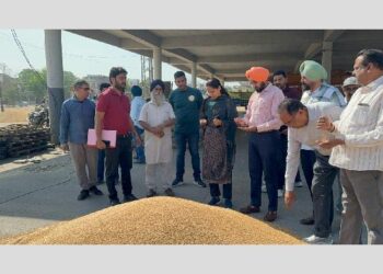 DC ਨੇ ਅਨਾਜ ਮੰਡੀ ਰੂਪਨਗਰ ਵਿਖੇ ਕਣਕ ਦੀ ਖਰੀਦ ਅਤੇ ਹੋ ਰਹੀ ਲਿਫਟਿੰਗ ਦਾ ਕੀਤਾ ਨਿਰੀਖਣ