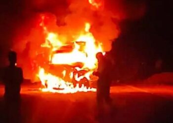 ਬਰਾਤੀਆਂ ਦੀ ਜੀਪ ਨੂੰ ਅੱਗ ਲੱਗਣ ਕਾਰਨ 3 ਦੋਸਤਾਂ ਦੀ ਮੌਤ, 6 ਝੁਲਸੇ