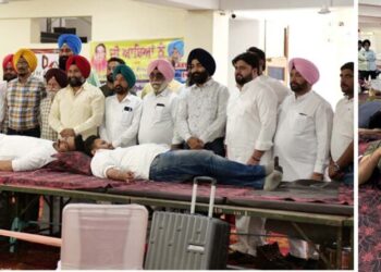 ਸ਼ਹਿਰ ਅਤੇ ਆਲੇ ਦੁਆਲੇ ਦੇ ਉੱਦਮੀ ਨੌਜਵਾਨਾਂ ਵੱਲੋਂ 182 ਯੂਨਿਟ ਖੂਨਦਾਨ