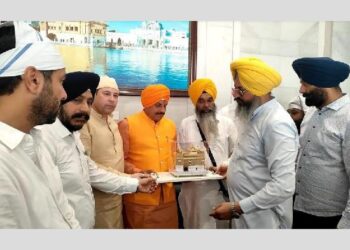 ਮੱਧ ਪ੍ਰਦੇਸ਼ ਦੇ CM ਮੋਹਣ ਯਾਦਵ ਦਰਬਾਰ ਸਾਹਿਬ ‘ਚ ਹੋਏ ਨਤਮਸਤਕ