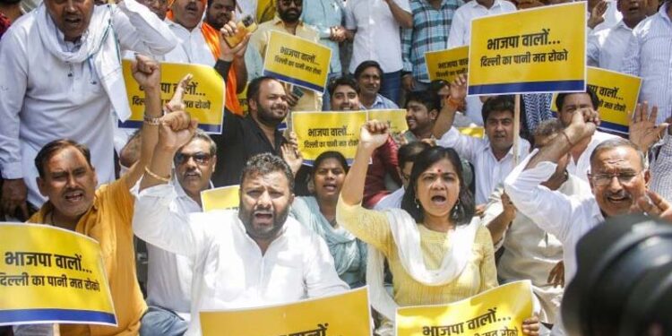 ਦਿੱਲੀ ਦੇ ਹੱਕ ਦਾ ਪਾਣੀ ਵੀ ਰੋਕ ਰਹੀ ਹੈ ਹਰਿਆਣਾ ਸਰਕਾਰ : ਆਪ