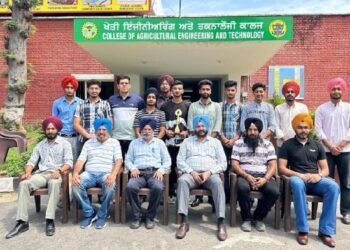 ਪੀ.ਏ.ਯੂ. ਦੇ ਖੇਤੀ ਇੰਜਨੀਅਰਿੰਗ ਕਾਲਜ ਦੀ ਹਾਕੀ ਟੀਮ ਨੇ ਅੰਤਰ ਕਾਲਜ ਮੁਕਾਬਲਾ ਜਿੱਤਿਆ