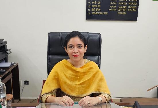 PCS ਡਾ. ਅੰਕਿਤਾ ਕਾਂਸਲ ਨੇ ਵਿਖੇ ਐਸ.ਏ.ਐਸ.ਨਗਰ ਵਿਖੇ ਸਹਾਇਕ ਕਮਿਸ਼ਨਰ (ਜ) ਵਜੋਂ ਅਹੁਦਾ ਸੰਭਾਲਿਆ