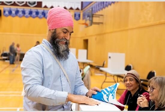 Canada Election : ਐਡਵਾਂਸ ਪੋਲਿੰਗ ਦੇ ਪਹਿਲੇ ਦਿਨ NDP ਨੇਤਾ ਜਗਮੀਤ ਸਿੰਘ ਅਤੇ ਉਨ੍ਹਾਂ ਦੀ ਪਤਨੀ ਨੇ ਵੋਟ ਪਾਈ