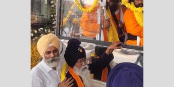 300 ਸਾਲਾ ਸ਼ਤਾਬਦੀ ਨੂੰ ਸਮਰਪਿਤ ‘ਖਾਲਸਾਈ ਮਾਰਚ’ ਦਾ ਗੁ: ਬੁਰਜ ਅਕਾਲੀ ਬਾਬਾ ਫੂਲਾ ਸਿੰਘ ਜੀ ਵੱਲੋਂ ਨਿੱਘਾ ਸੁਆਗਤ